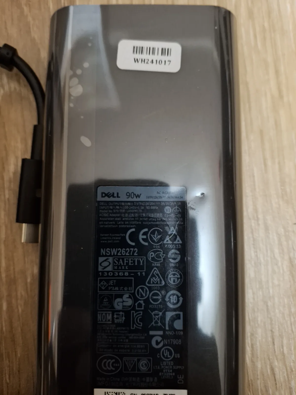 dell latitude punjac 5501 5510 5511 5521 5531 original novo